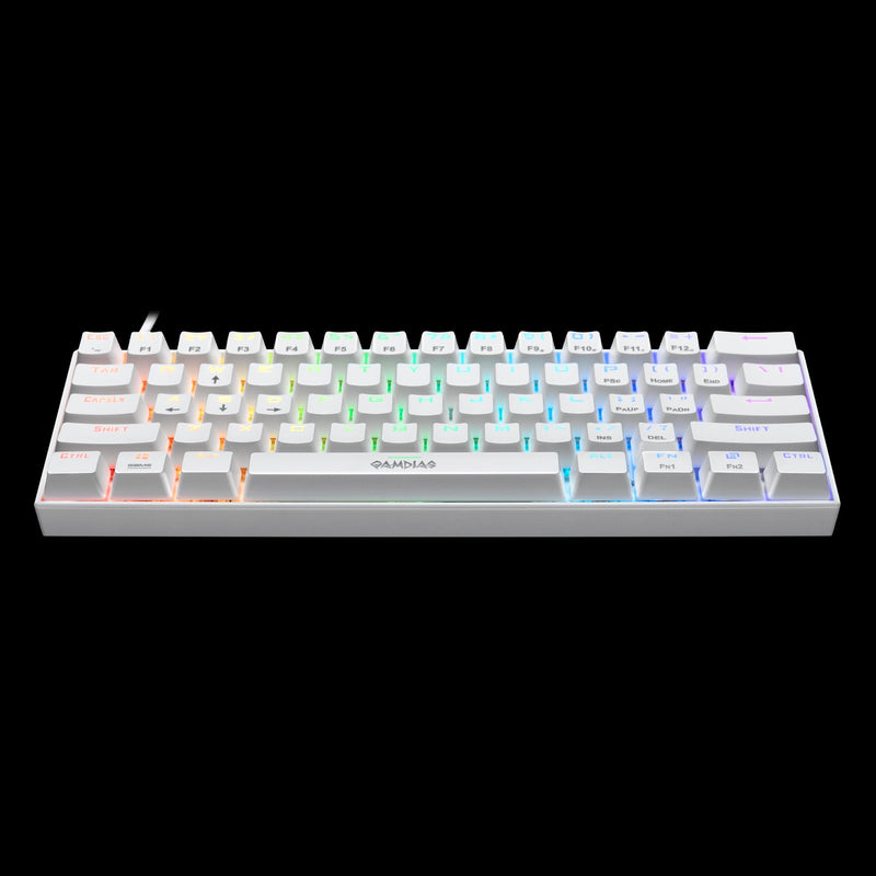 Gamdias Hermes E3 white Blue switch keyboard