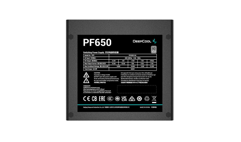 Deepcool 650w PF650 80 +