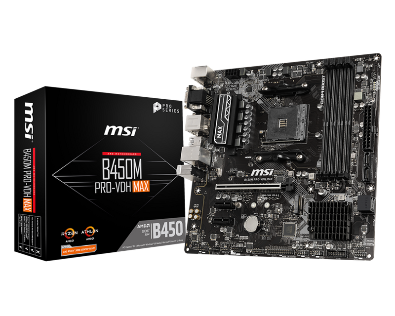 MSI B450M PRO VDH MAX Motherboard