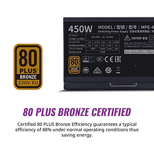 Cooler Master MWE 450W 80 PLUS BRONZE V2