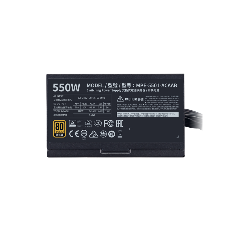 Cooler Master MWE 550W 80 PLUS BRONZE V2