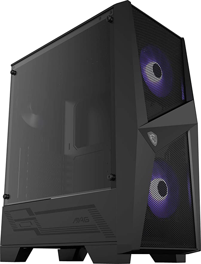 Msi Mag Forge 100R Mid Tower Gaming Pc Case ATX / Micro ATX / Mini-ITX (Black)